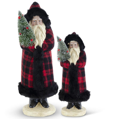 RED & BLACK PLAID SANTAS