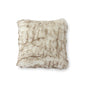 18" CREAM FAUX FUR PILLOW