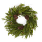 TWIG PINE & MYRTLE WREATH WITH BERRIES & PINECONES