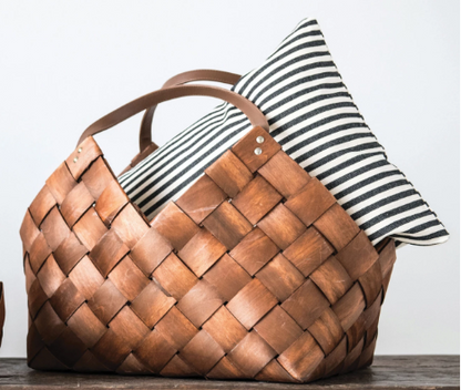 RICH BROWN WOVEN BASKETS