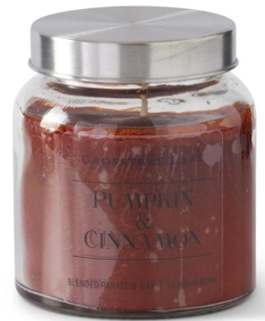 PUMPKIN AND CINNAMON SCENTED CANDLE