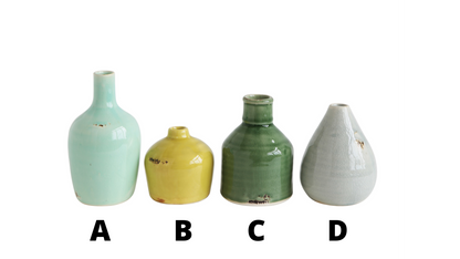 NEUTRAL TERRACOTTA VASES