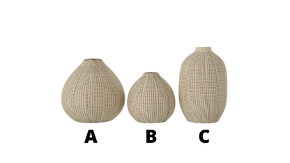 STONEWARE TEXTURED VASES