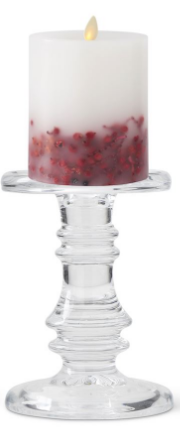 CANDLEHOLDER & RED BERRY LUMINARA CANDLE