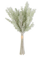 GREEN FLOCKED PINE BUNDLE