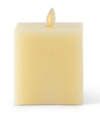 IVORY SQUARE LUMINARA CANDLE 4" COLLECTION