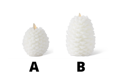 WHITE PINECONE LUMINARA