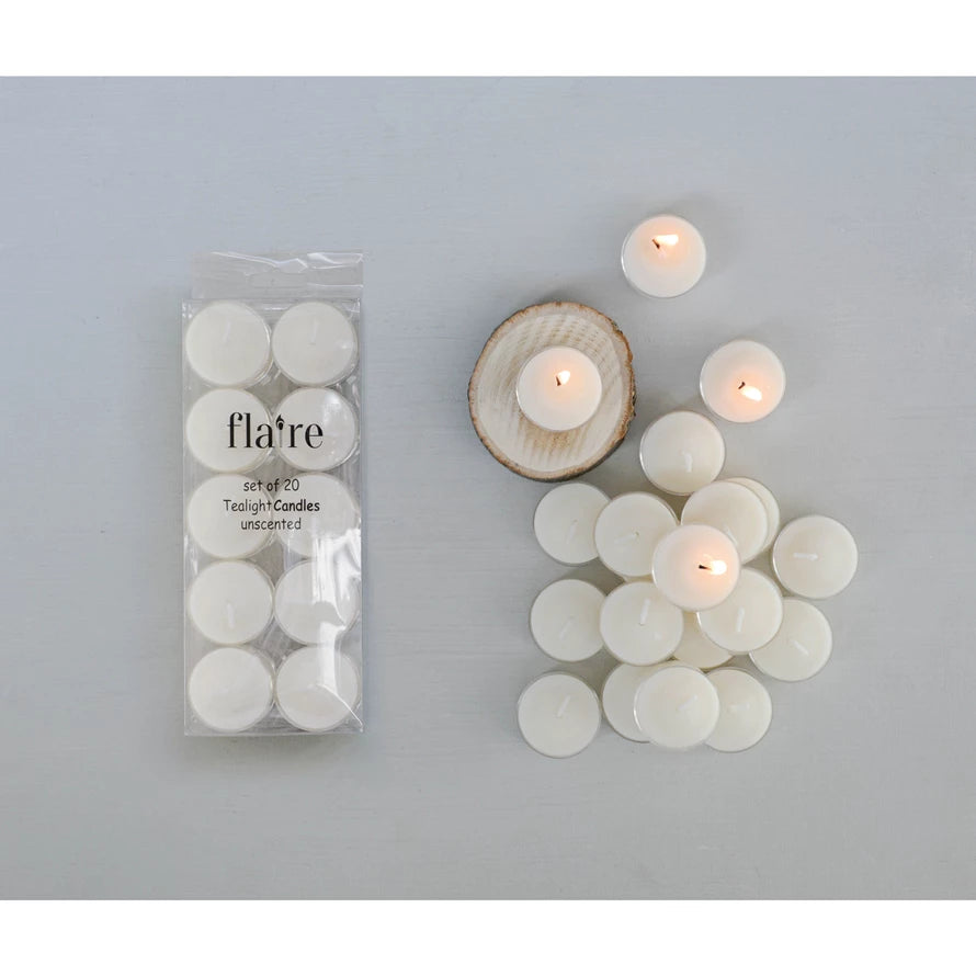 FLAIRE UNSCENTED TEALIGHTS