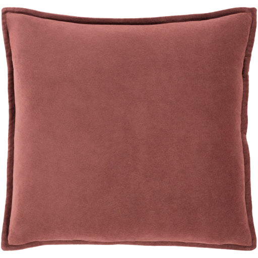 BRICK RED VELVET PILLOW