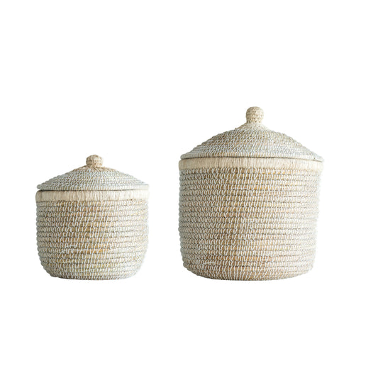 WOVEN SEAGRASS BASKETS