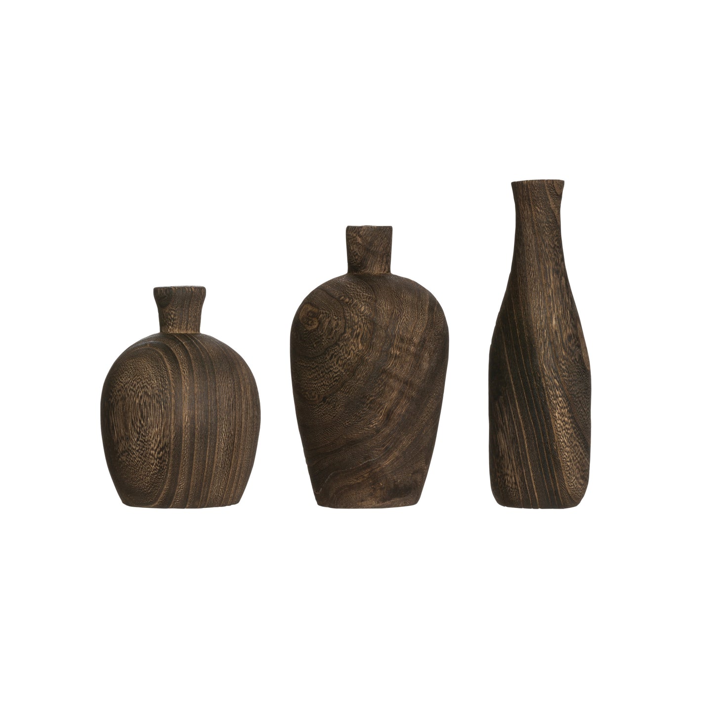 PAULOWNIA WOOD VASES