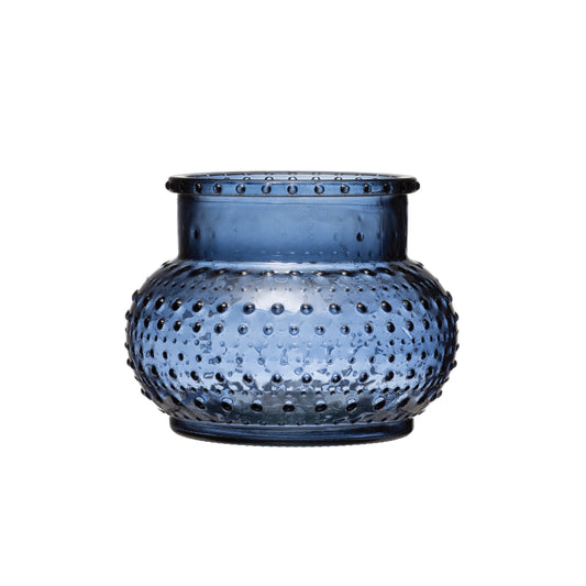 GLASS HOBNAIL VASE