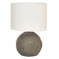 GREY DISTRESSED TERRACOTTA TABLE LAMP