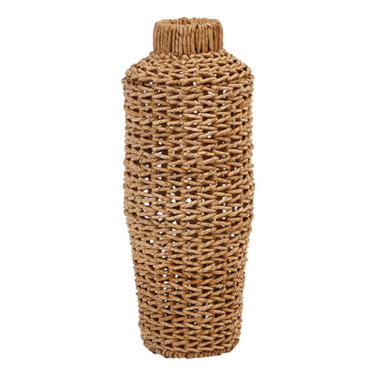 WOVEN RATTAN FLOOR VASE