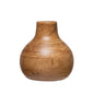 WOOD VASE, WALNUT FINISH STYLE 2