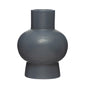 NAVY STONEWARE VASE