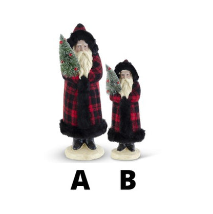 RED & BLACK PLAID SANTAS