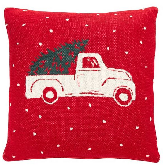 CHRISTMAS TRUCK PILLOW