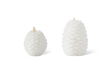 WHITE PINECONE LUMINARA